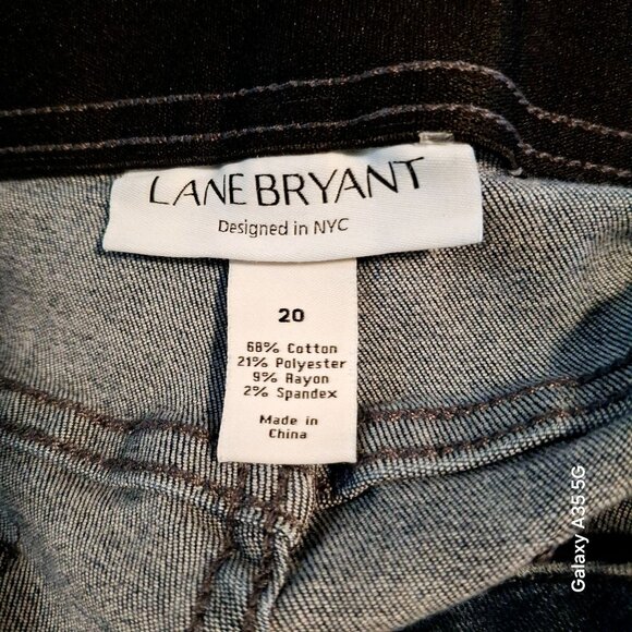 Lane Bryant Womens Denim Bermuda Shorts Size 20 Medium Wash Stretch Cotton Blend - Picture 4 of 5